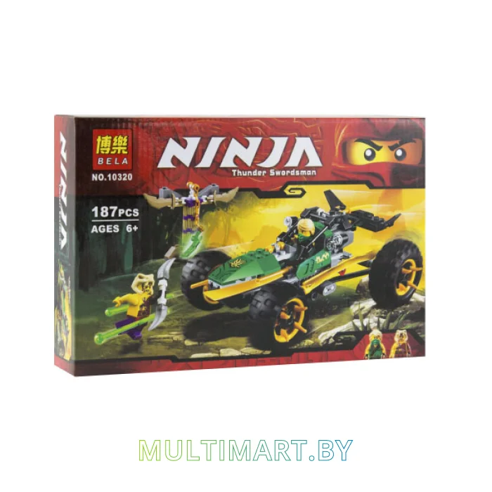 Конструктор Bela Ninja (Ниндзя) Тропический багги Зеленого ниндзя (10320A)